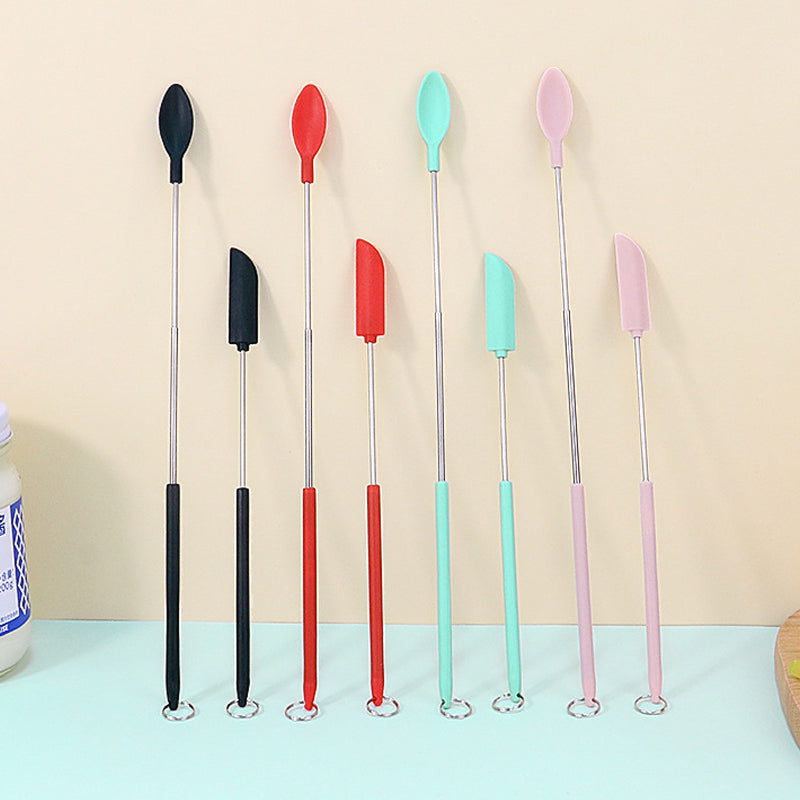Mini spatule télescopique en silicone