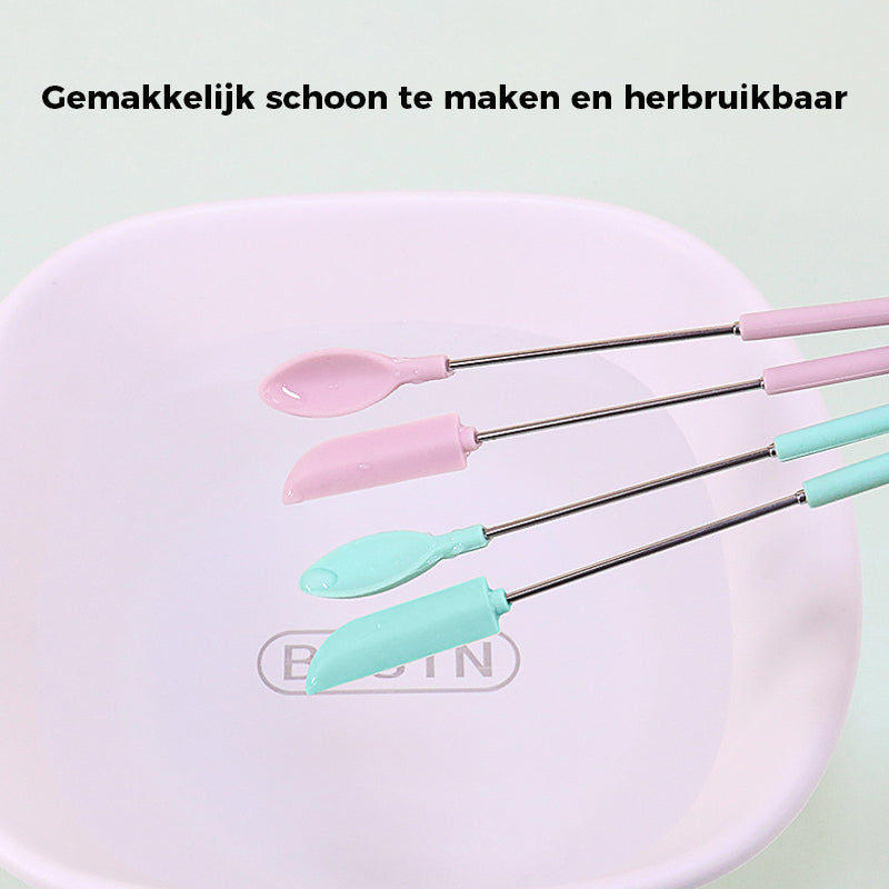 Mini spatule télescopique en silicone
