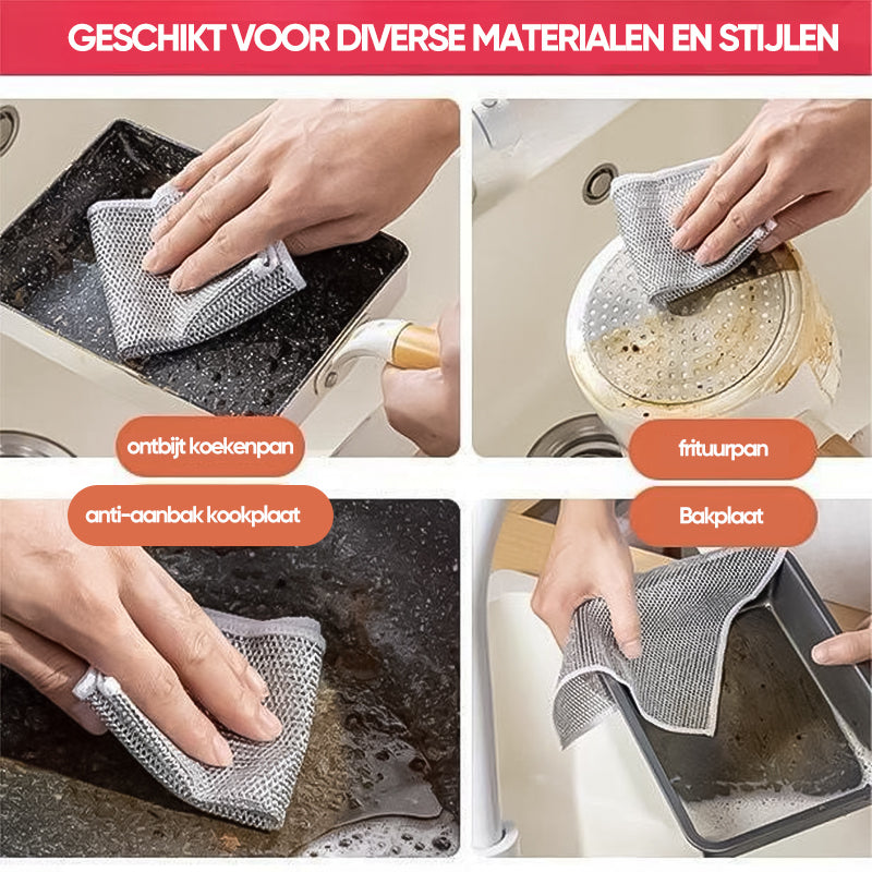 Lingettes multifonctionnelles pour lavage à sec et à l'eau