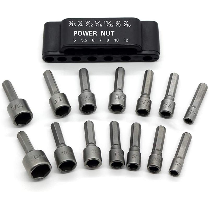 14 pièces Poignée hexagonale Power Nuts