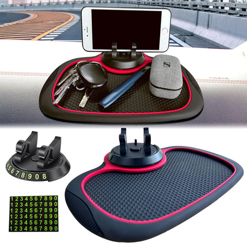 Tapis antidérapant auto avec support de téléphone