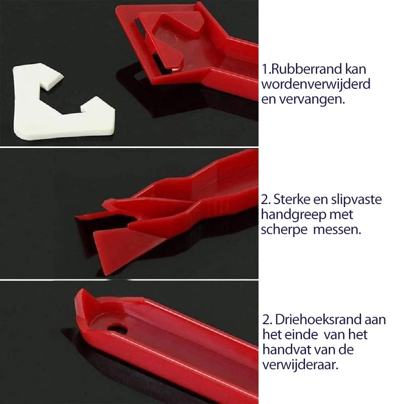 Outil de mastic silicone 3-en-1