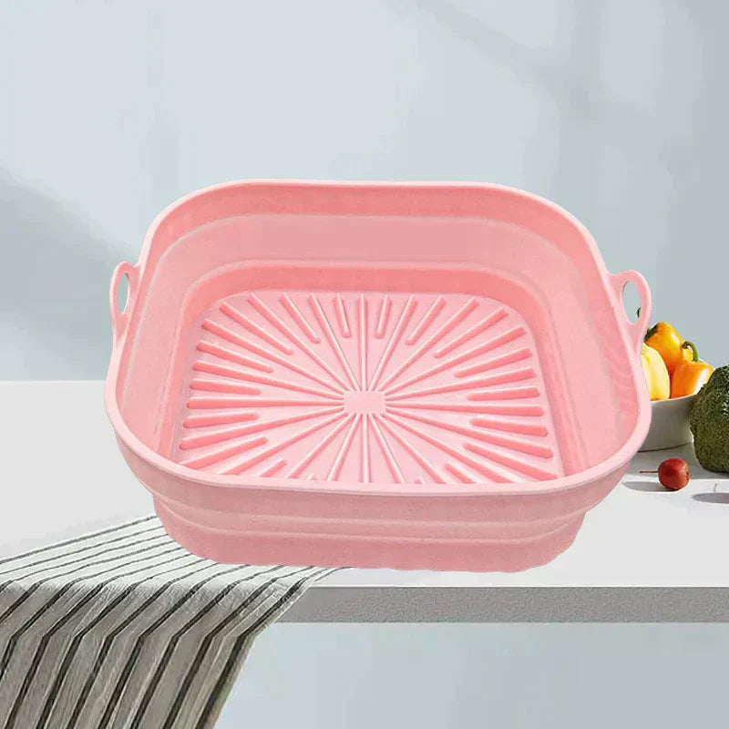 Poêle à griller en silicone pliable