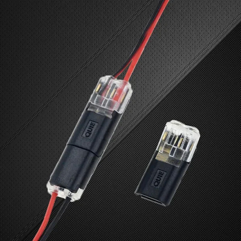 Connecteur à enficher à double fil avec clip de verrouillage