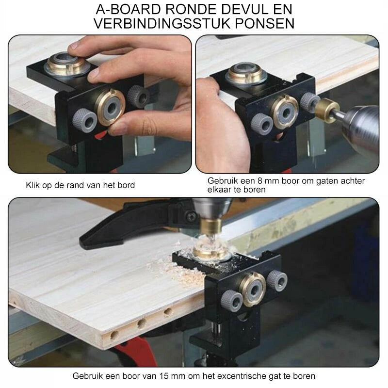 Outil de perforation ajustable 3 en 1 pour le travail du bois