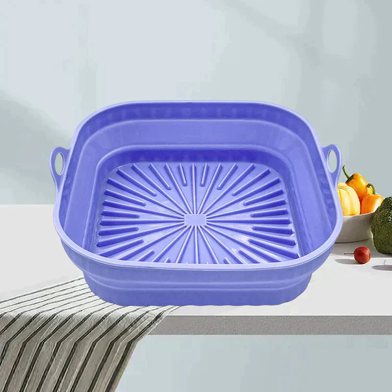 Poêle à griller en silicone pliable
