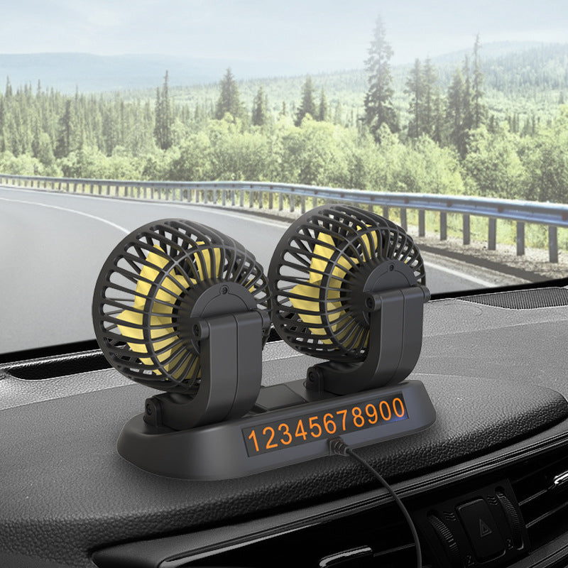 Ventilateur de circulation d'air pour voiture à double tête