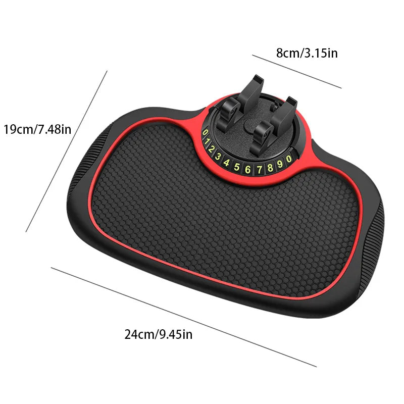 Tapis antidérapant auto avec support de téléphone