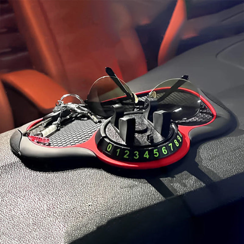 Tapis antidérapant auto avec support de téléphone
