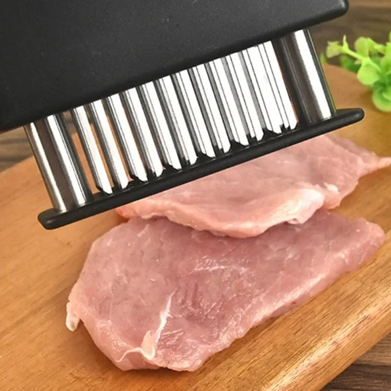Attendrisseur de viande avec 48 lames en acier inoxydable