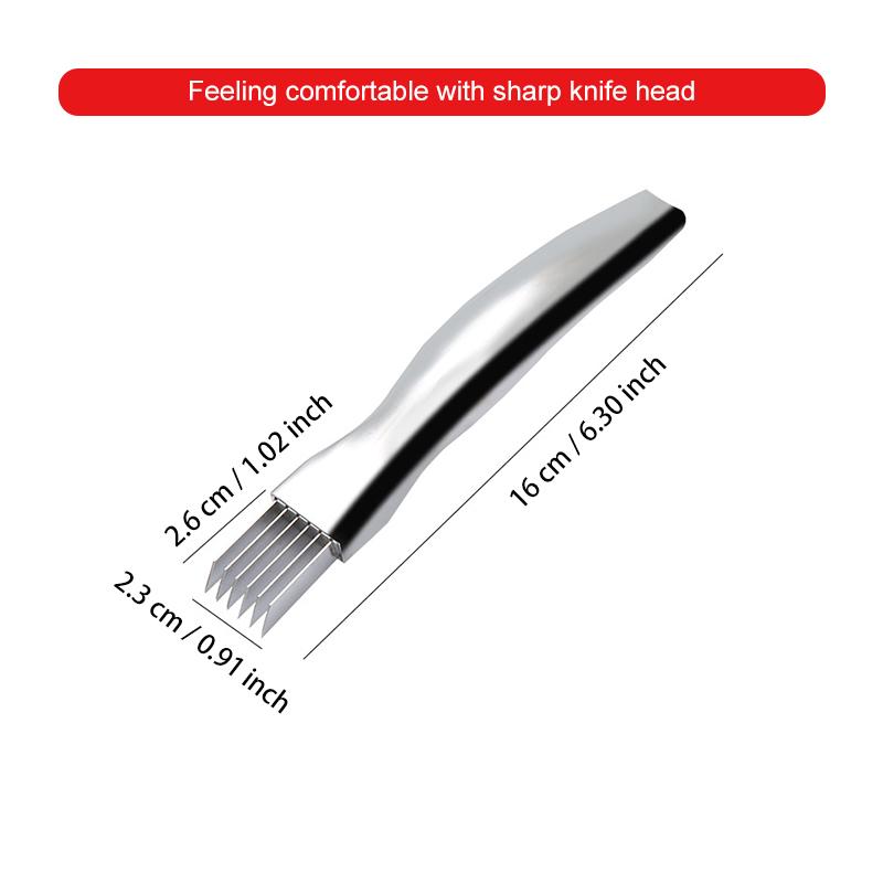 Couteau à hacher en acier inoxydable pour oignons verts