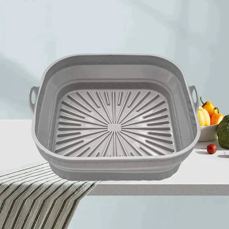 Poêle à griller en silicone pliable