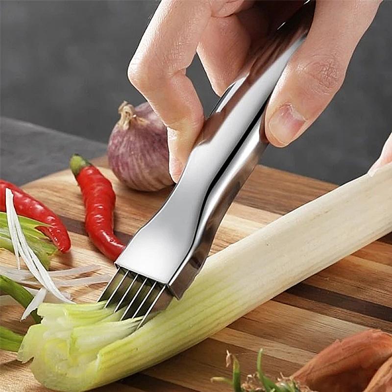 Couteau à hacher en acier inoxydable pour oignons verts