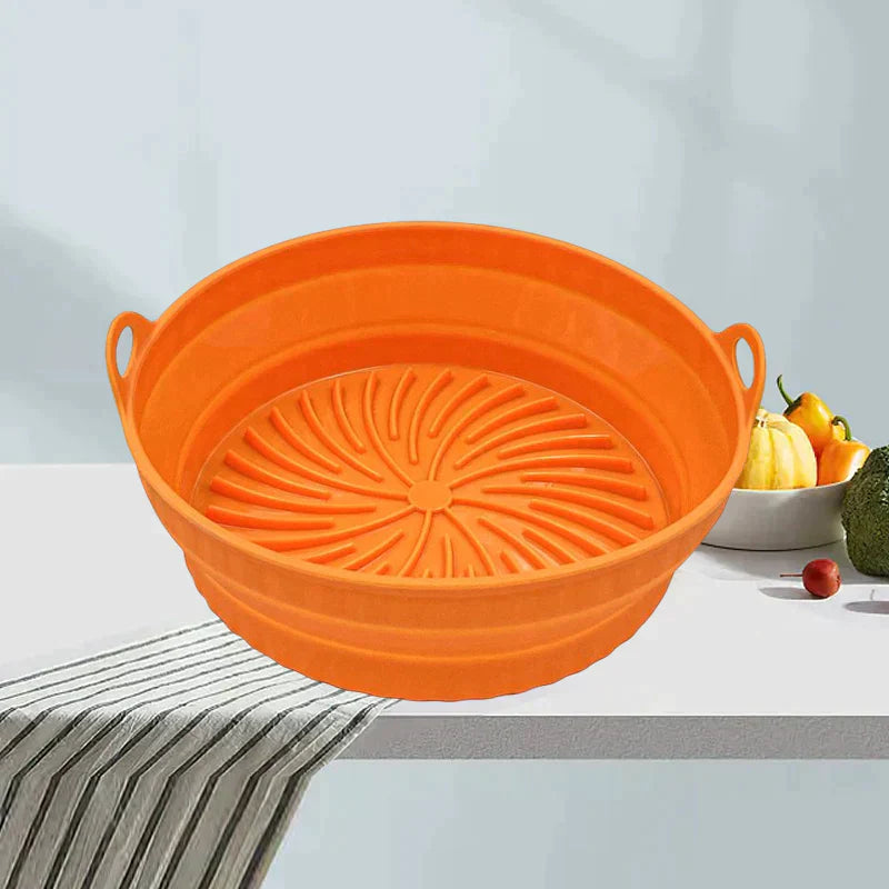 Poêle à griller en silicone pliable