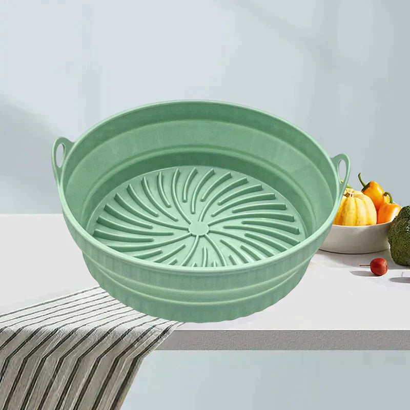 Poêle à griller en silicone pliable