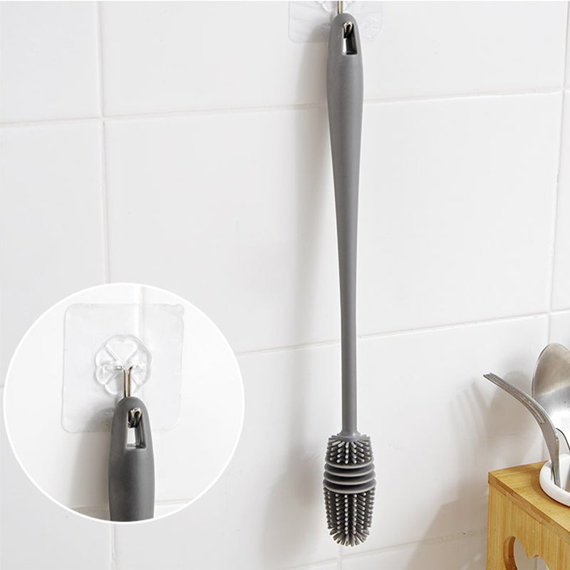 Brosse de nettoyage polyvalente pour bouteilles et tasses