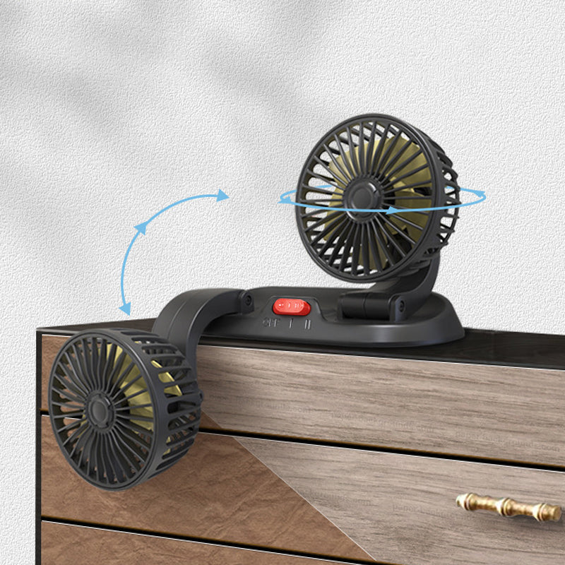Ventilateur de circulation d'air pour voiture à double tête