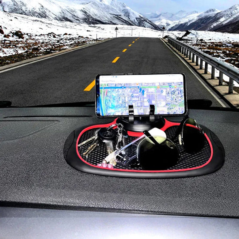 Tapis antidérapant auto avec support de téléphone