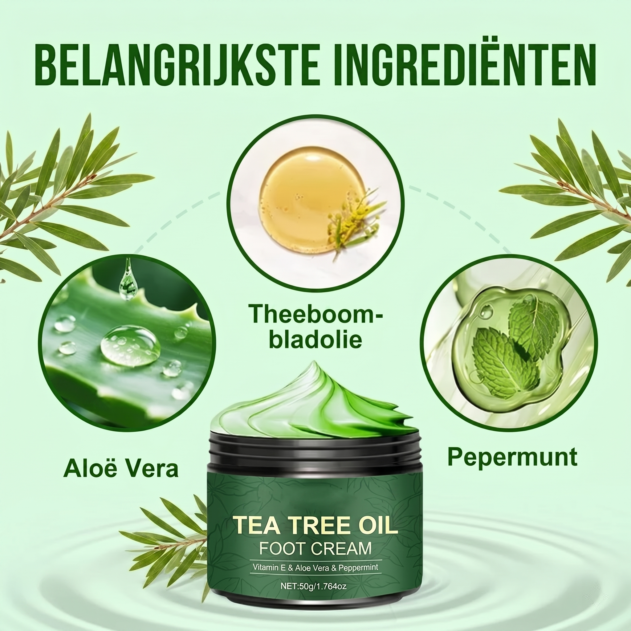 Crème Rafraîchissante pour les Pieds Calviro