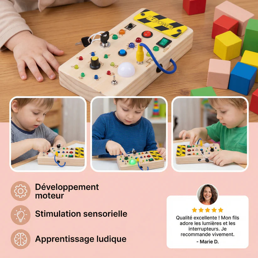 Tableau d'activités sensorielles Belviro