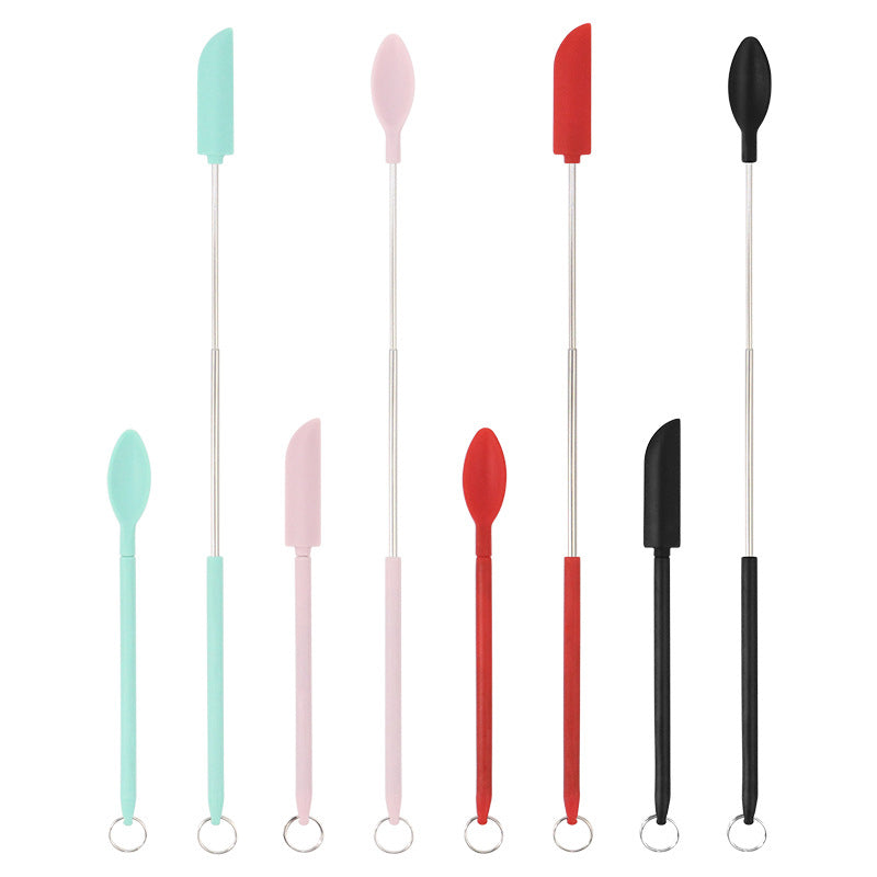 Mini spatule télescopique en silicone