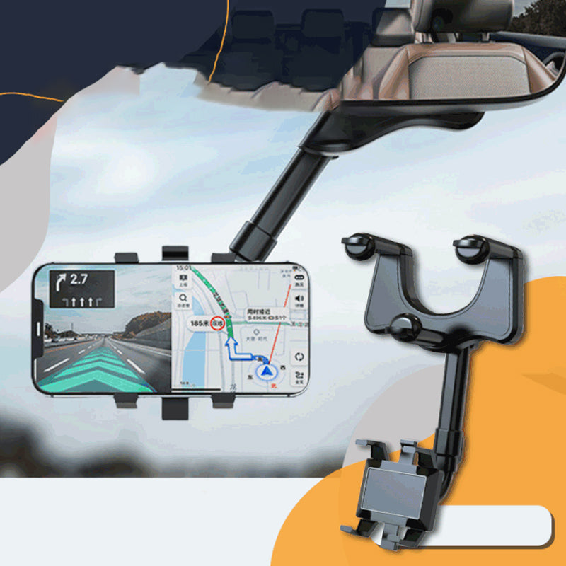 Support de téléphone auto pivotant et rétractable