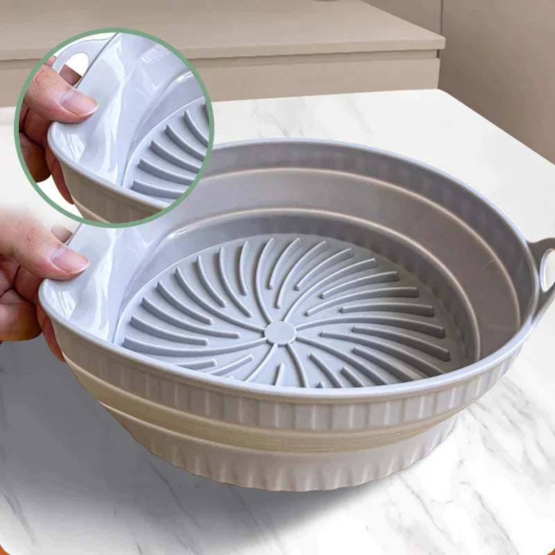 Poêle à griller en silicone pliable