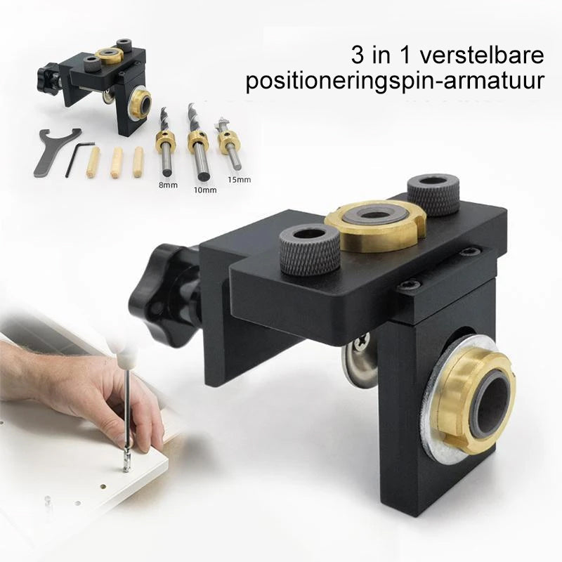 Outil de perforation ajustable 3 en 1 pour le travail du bois