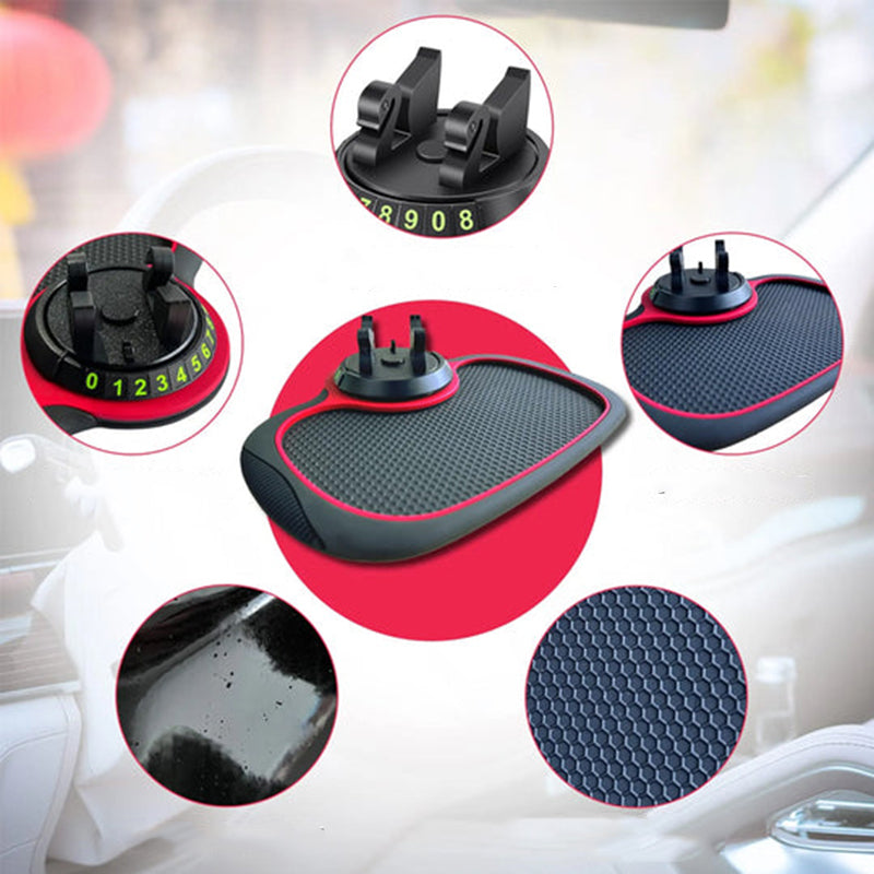 Tapis antidérapant auto avec support de téléphone