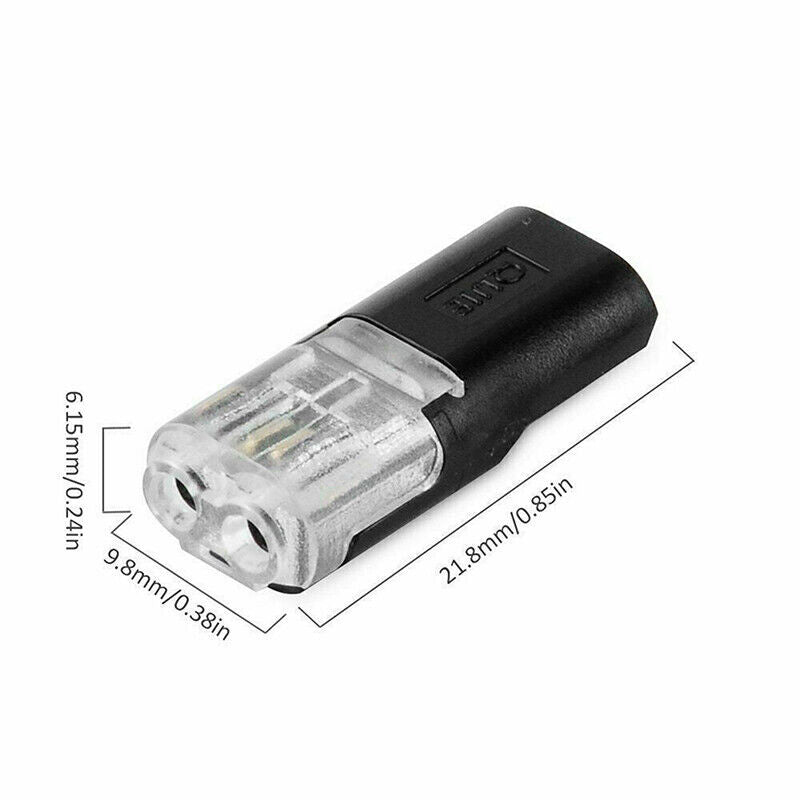 Connecteur à enficher à double fil avec clip de verrouillage