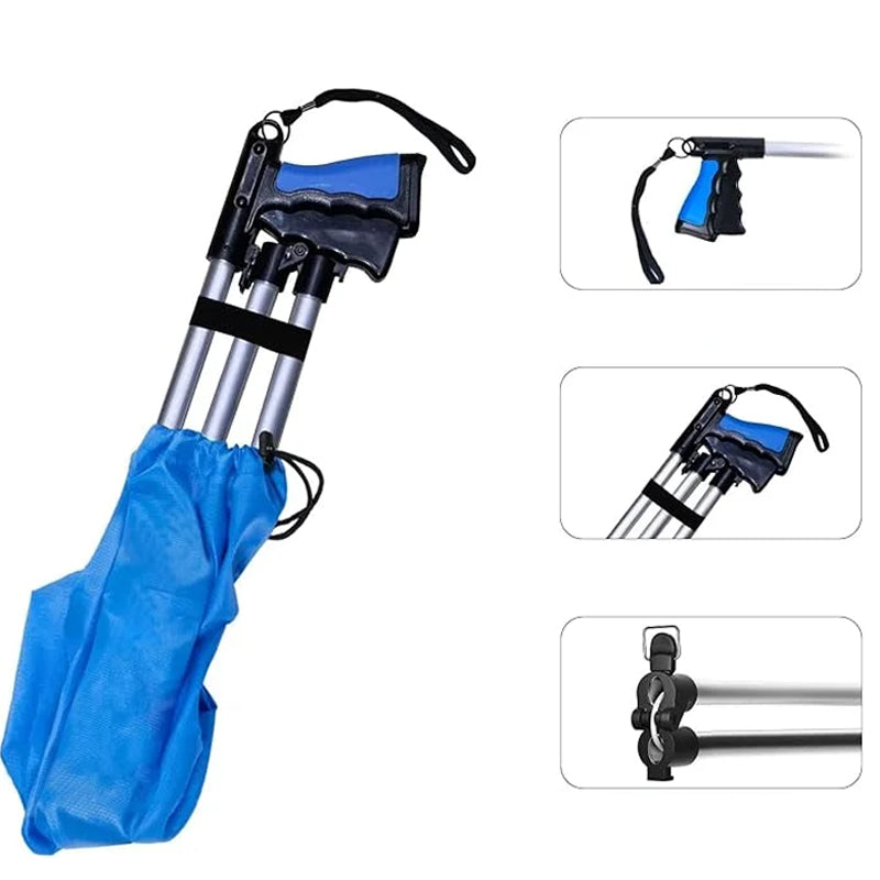 Griffe pliable avec clip rotatif à 360°