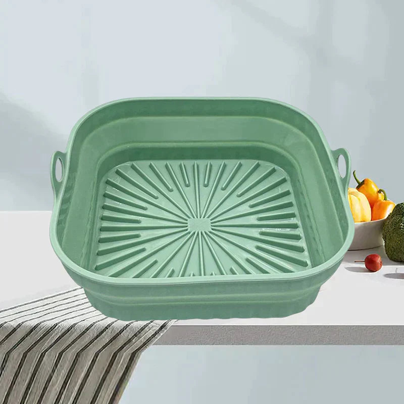 Poêle à griller en silicone pliable