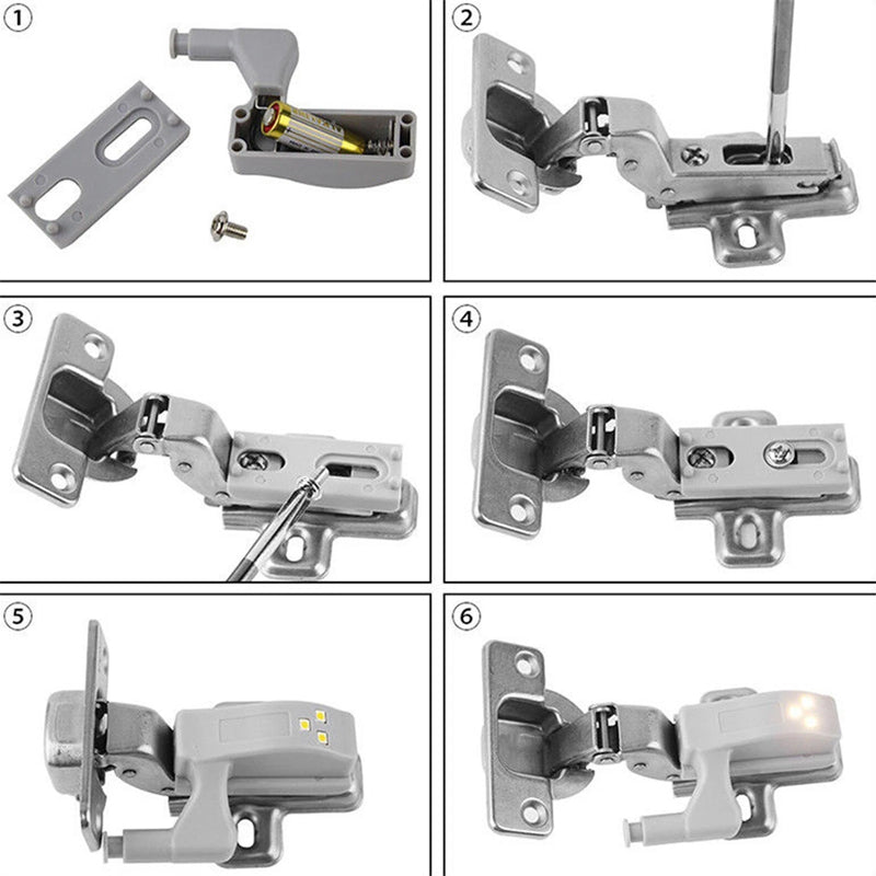 Lumière LED de placard à capteur intelligent (10 pièces)