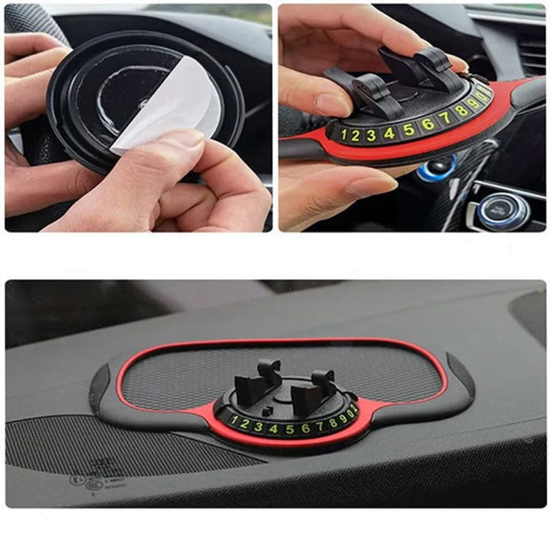 Tapis antidérapant auto avec support de téléphone