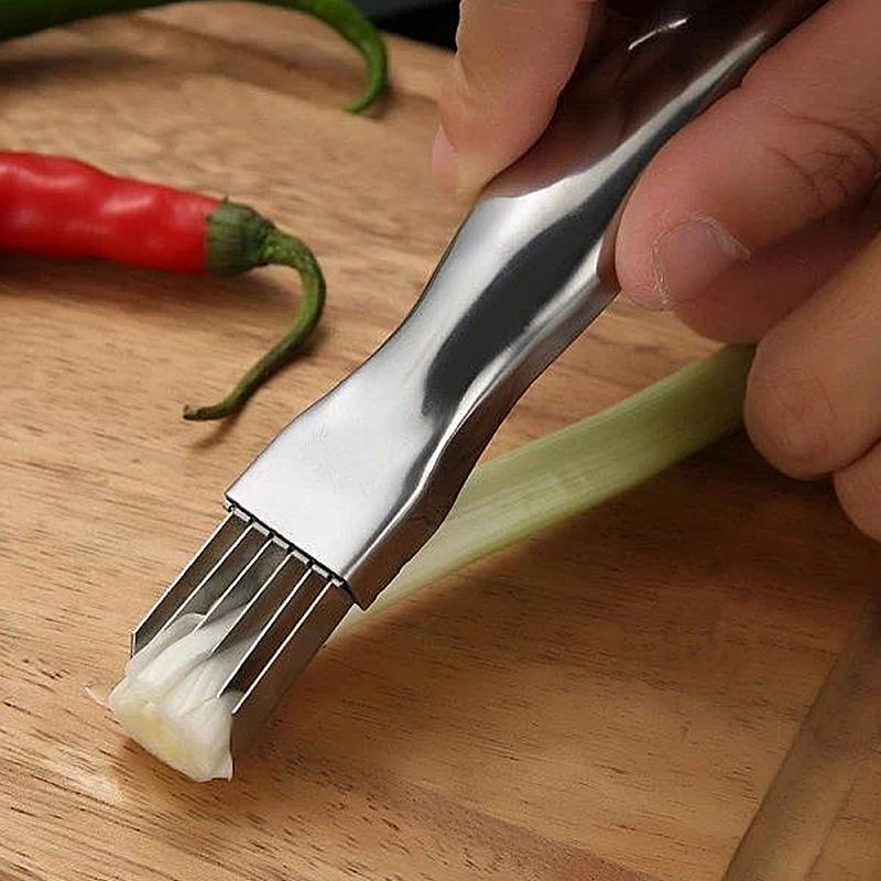 Couteau à hacher en acier inoxydable pour oignons verts