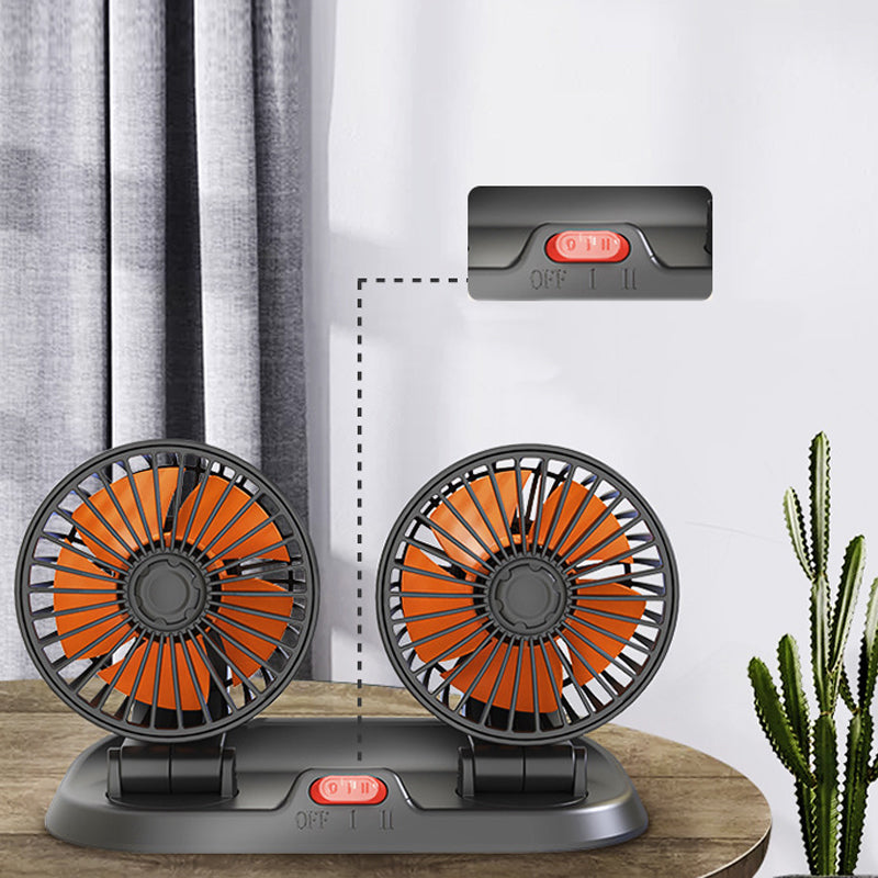 Ventilateur de circulation d'air pour voiture à double tête