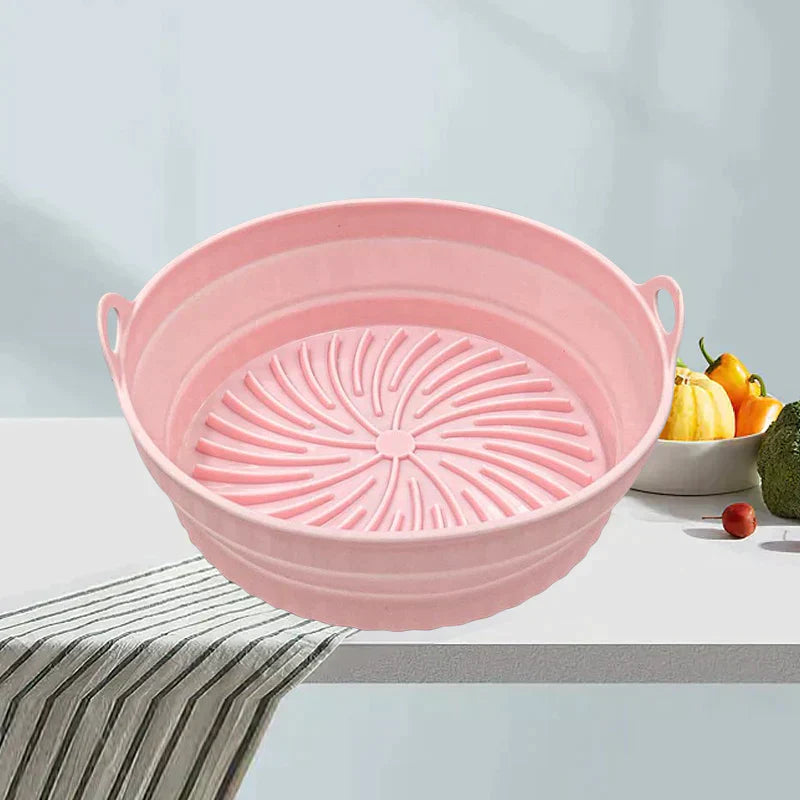 Poêle à griller en silicone pliable