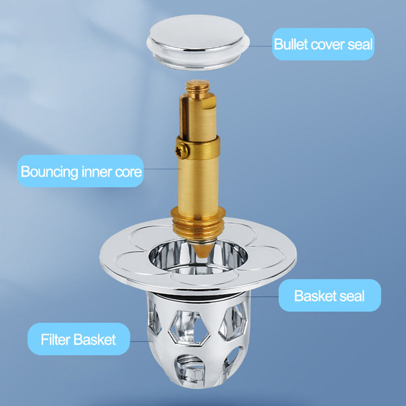 Bouchon de Lavabo Universel Anti-Fuite