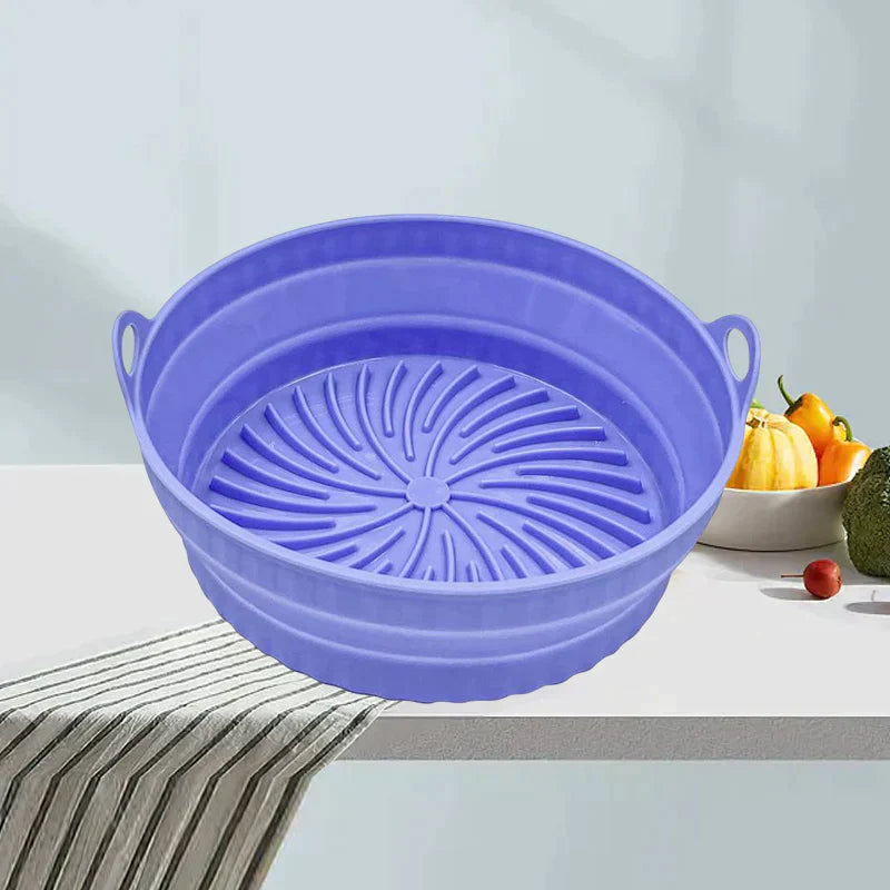 Poêle à griller en silicone pliable