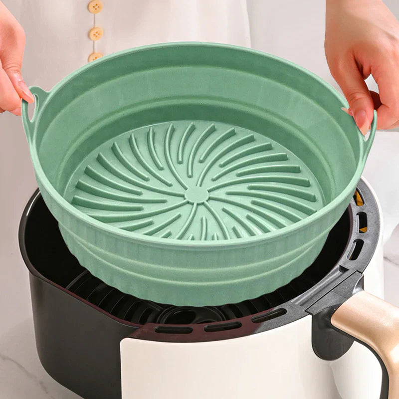 Poêle à griller en silicone pliable