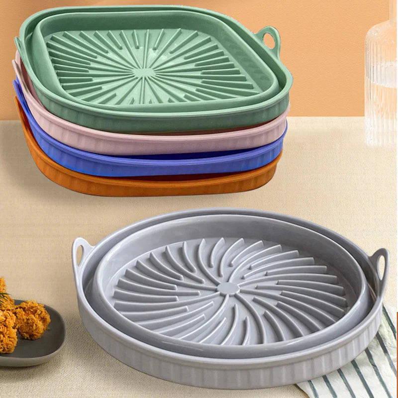 Poêle à griller en silicone pliable