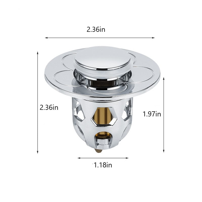 Bouchon de Lavabo Universel Anti-Fuite