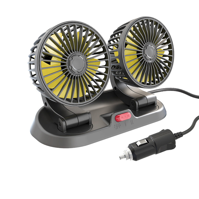 Ventilateur de circulation d'air pour voiture à double tête