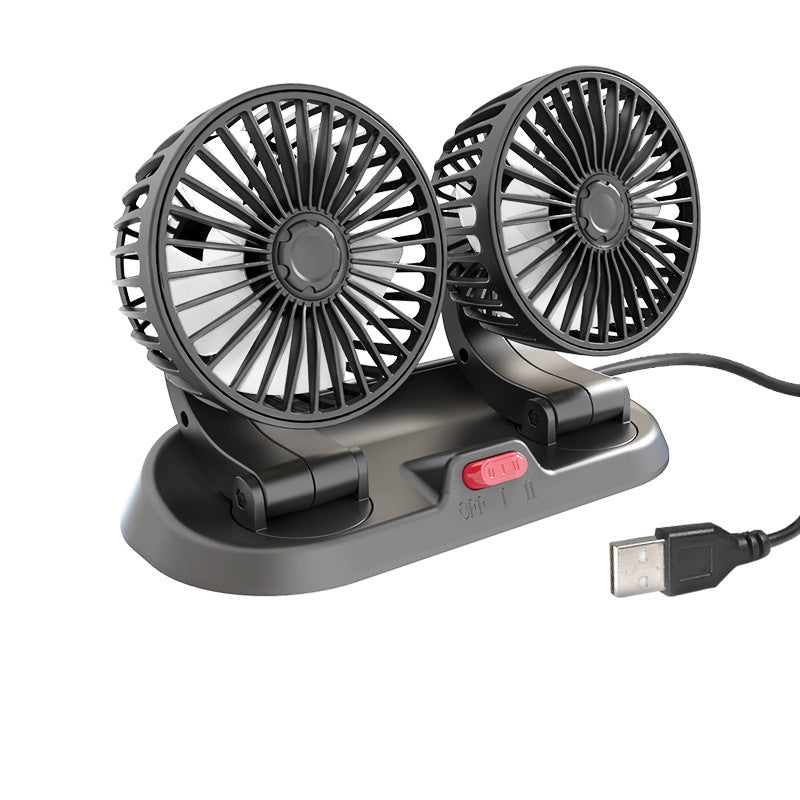 Ventilateur de circulation d'air pour voiture à double tête